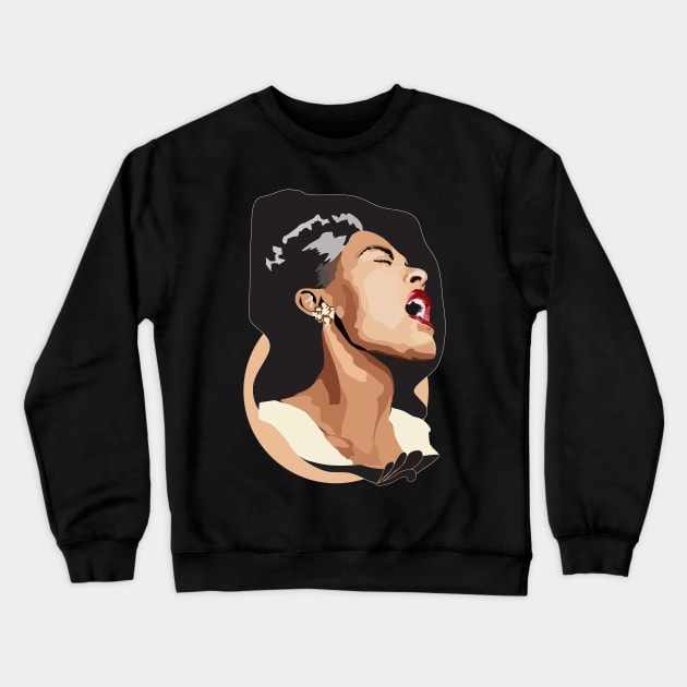 Billie Holiday Crewneck Sweatshirt by annamckay